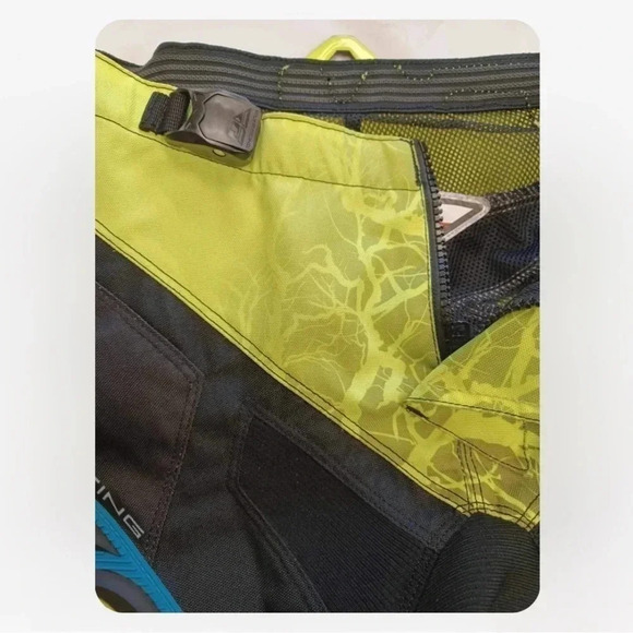 Fly Motocross Motorcycle Riding Pants Black, Lime & Blue Size 30 - Picture 12 of 12